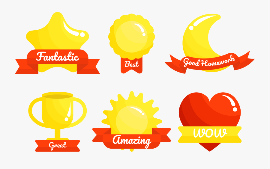 Teacher Reward Sticker Vector Clipart , Png Download - Reward Sticker, Transparent Clipart