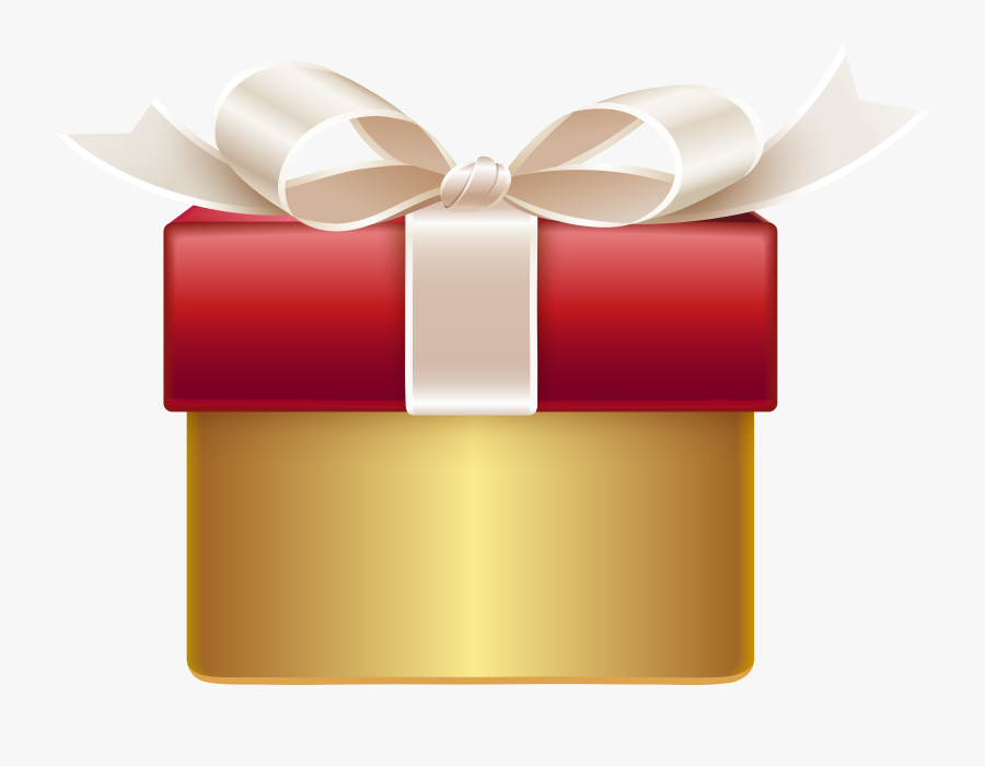Gold Red Gift Png Clip Art - Gift Wrapping, Transparent Clipart