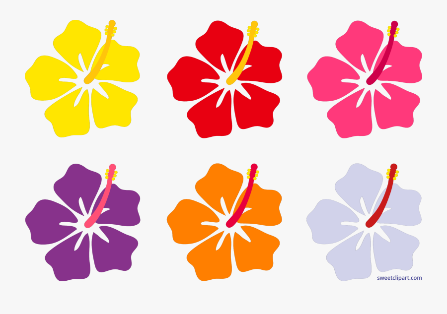 Hawaiian Hibiscus Flower Hawaiian Hibiscus Clip Art - Hawaiian Flowers Printable, Transparent Clipart