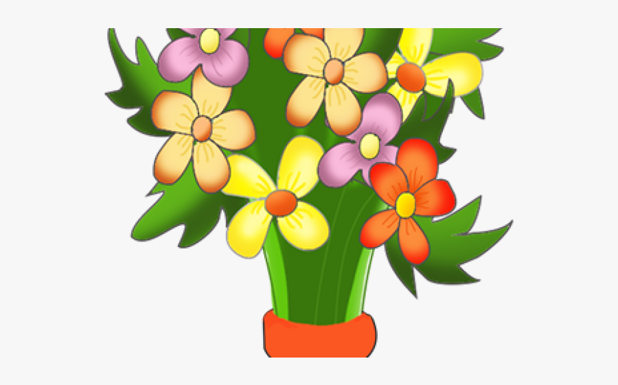 Happy Birthday Flowers Clipart, Transparent Clipart