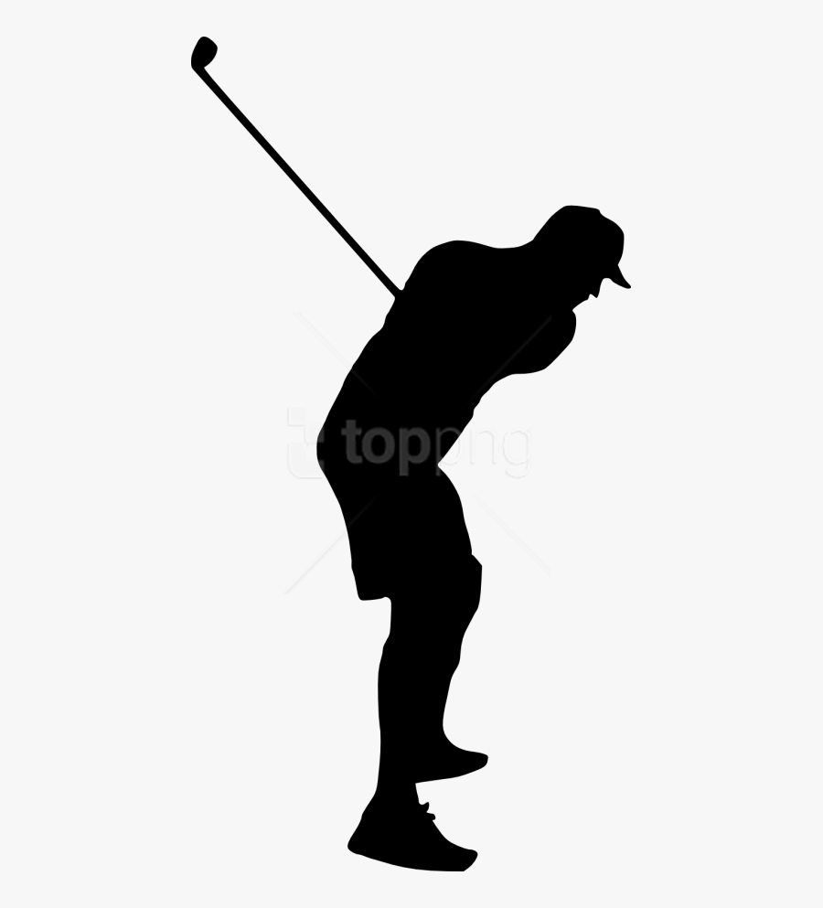 Golfer Silhouette Png - Silhouette Golf Transparent, Transparent Clipart