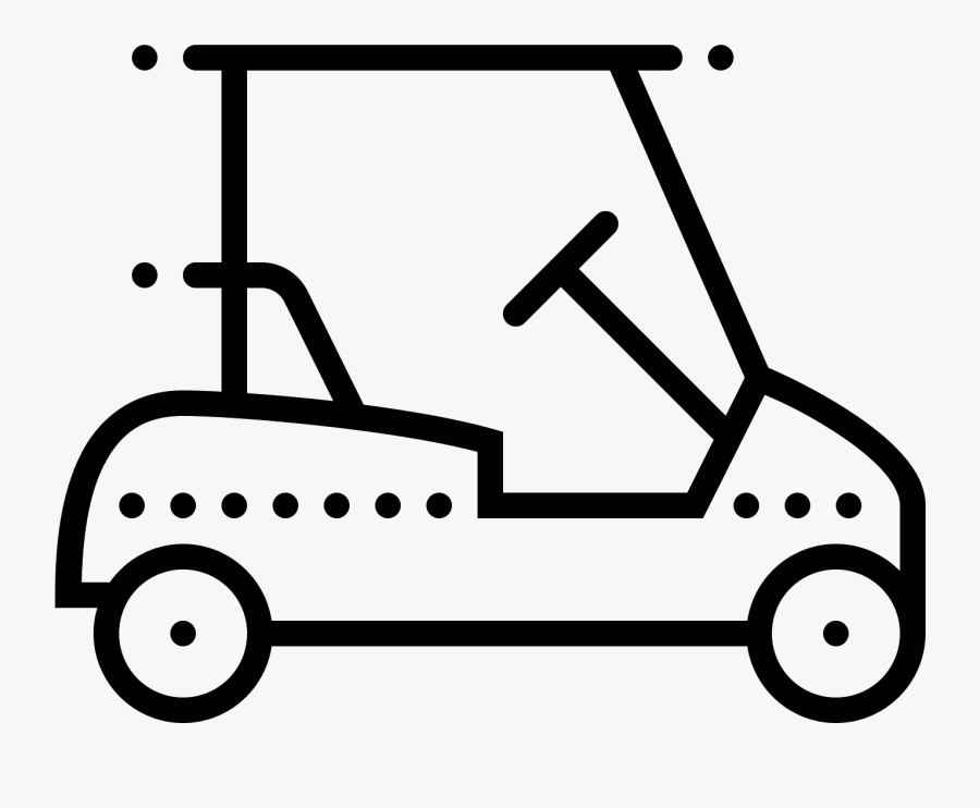 Icona Golf Cart - Golf Cart Icon Svg, Transparent Clipart