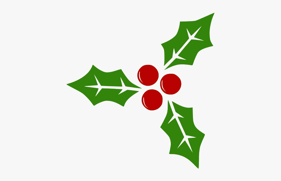 Holly Leaf Berry American Common Green Transparent - Transparent Holly Berry Clipart, Transparent Clipart