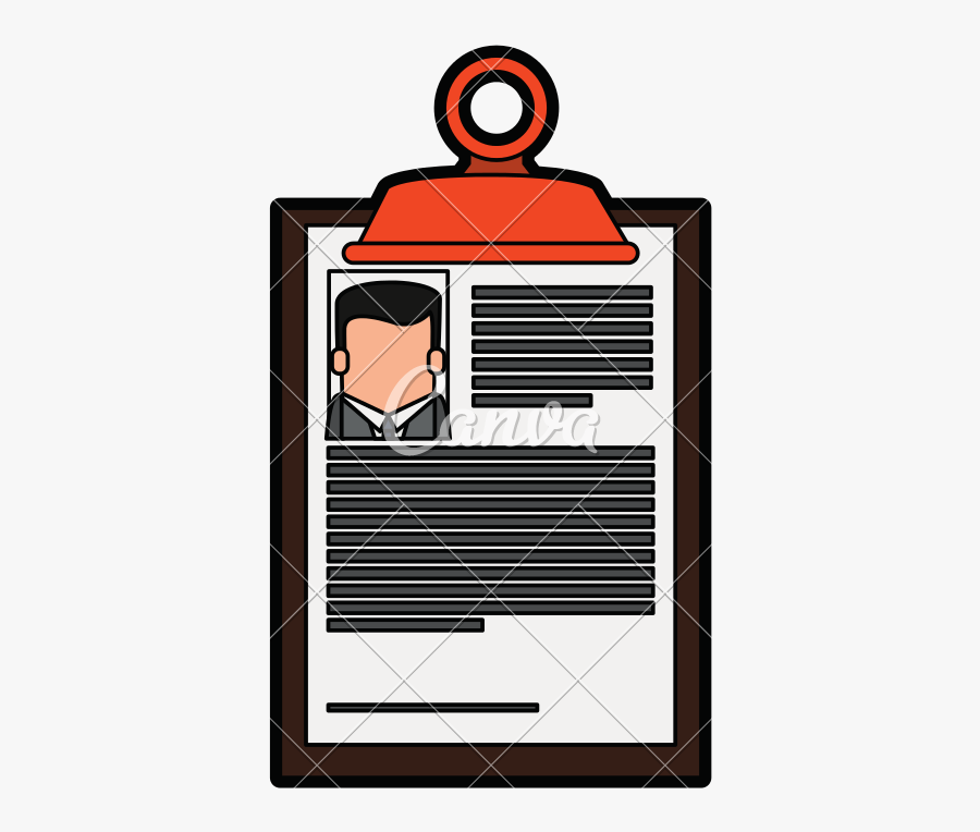 Clip Art Resume Canva - Illustration, Transparent Clipart