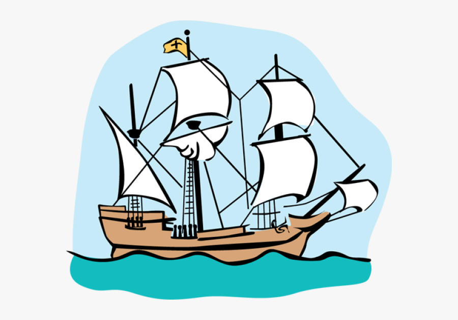 Colonial Ship Clip Art Clipart Ship Clip Art - Mayflower Clip Art, Transparent Clipart