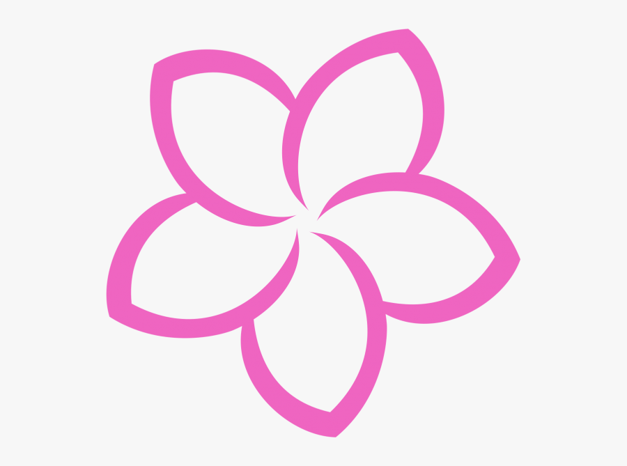 Plumeria Flower Logo Vector Png - Vector Flower Logo Png, Transparent Clipart