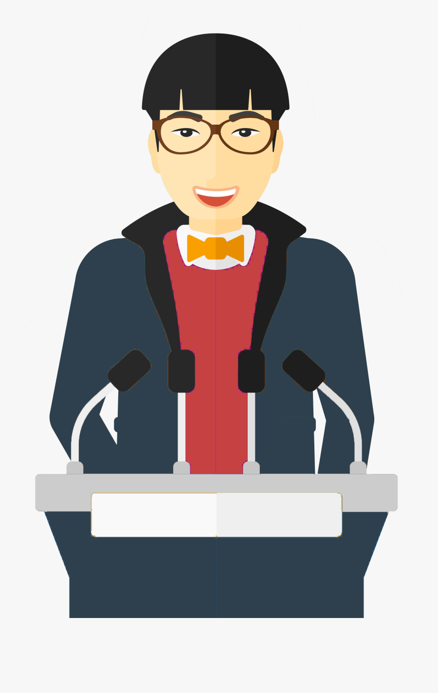 Public School Publicspeaking Feel - Public Speak Png Cartoon, Transparent Clipart