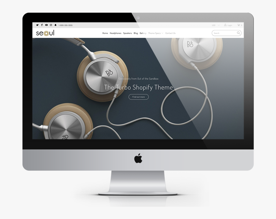 Clip Art Themes The Most Popular - Turbo Seoul Shopify Theme, Transparent Clipart