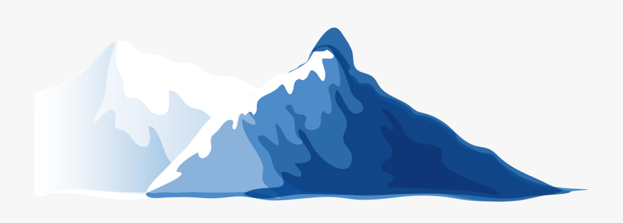 Transparent Glacier Clipart - Mountain Cartoon Transparent Background, Transparent Clipart