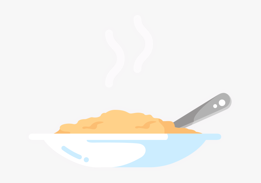 Oatmeal - Dish, Transparent Clipart