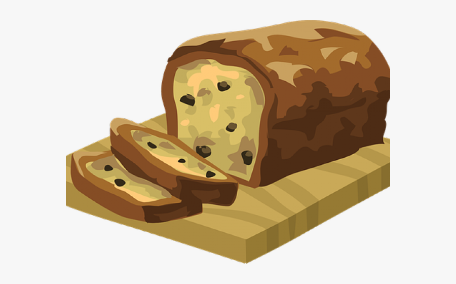 Banana Loaf Clip Art, Transparent Clipart