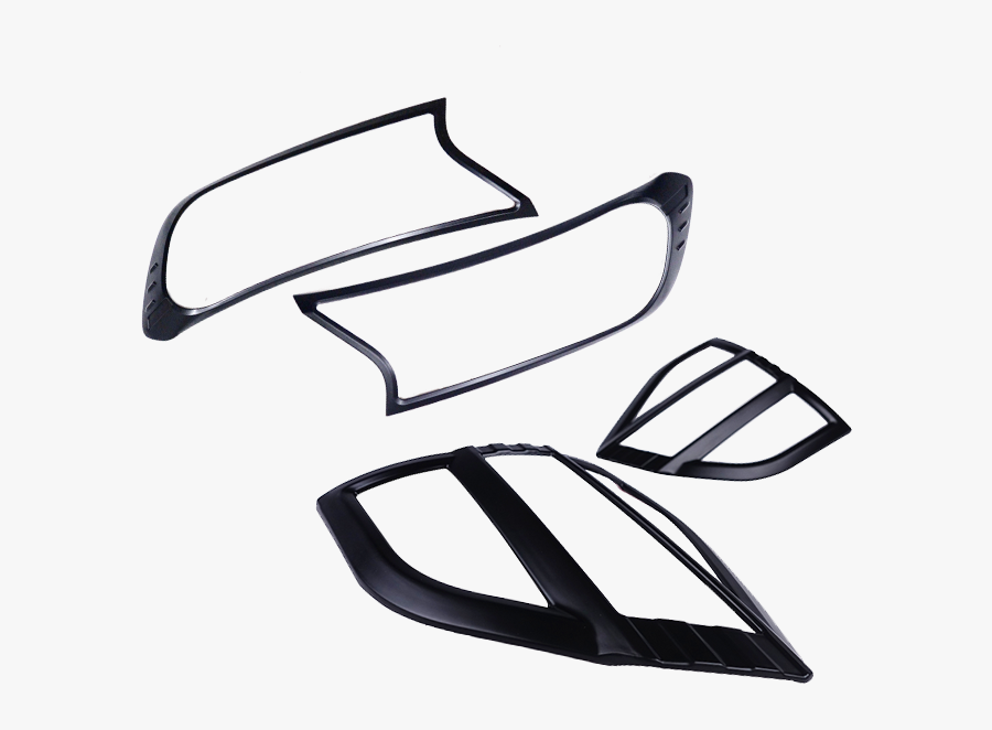 Black Headlight Tail Light Trims To Suit Ford Everest - Chair, Transparent Clipart