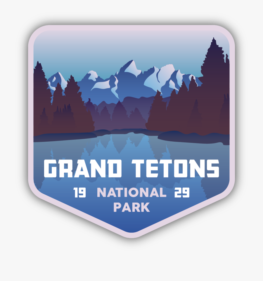 Grand Tetons National Park Sticker - U.s. National Park Service, Transparent Clipart