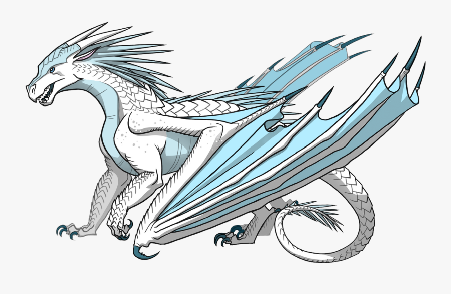 Turn Lineart File Transparent - Icewing Wings Of Fire Dragons, Transparent Clipart