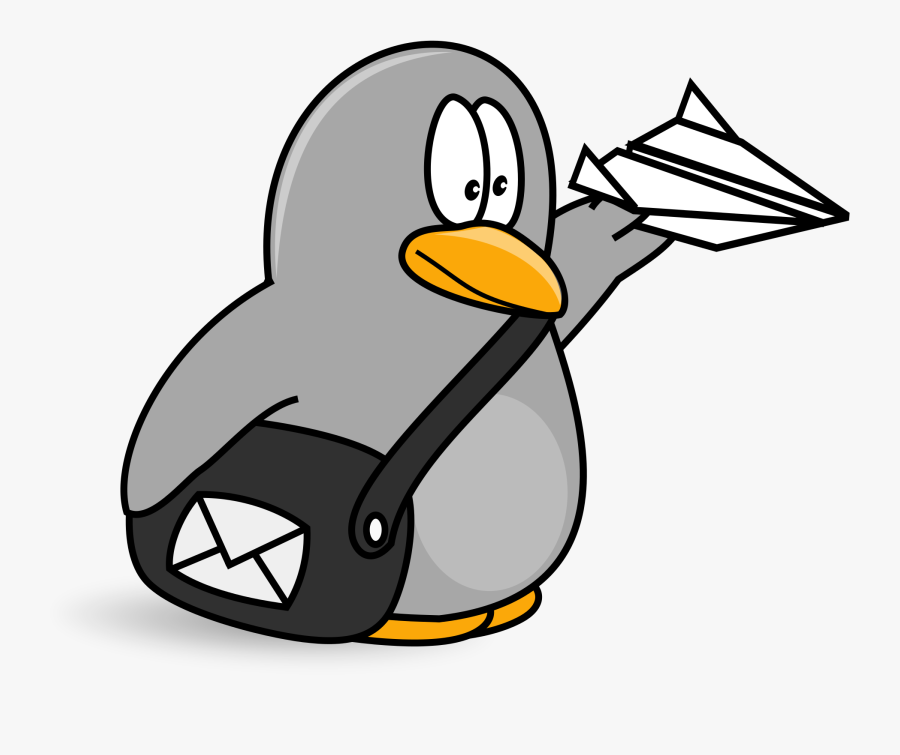 Penguin Mailman Clipart , Png Download - Penguin Mail, Transparent Clipart