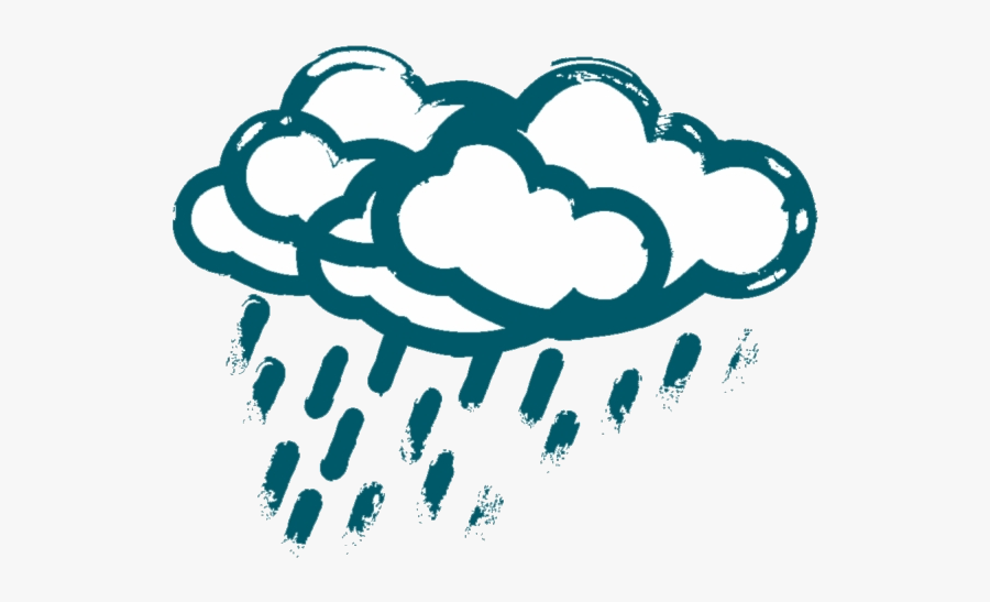 Depression Clipart Raining Cloud Vector Background - Depression Transparent, Transparent Clipart
