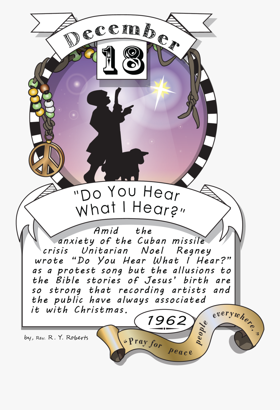 December Eighteenth, "do You Hear What I Hear - Do The Unitarian Have Bible, Transparent Clipart