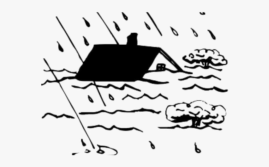 Flash Flood Clipart Black And White, Transparent Clipart