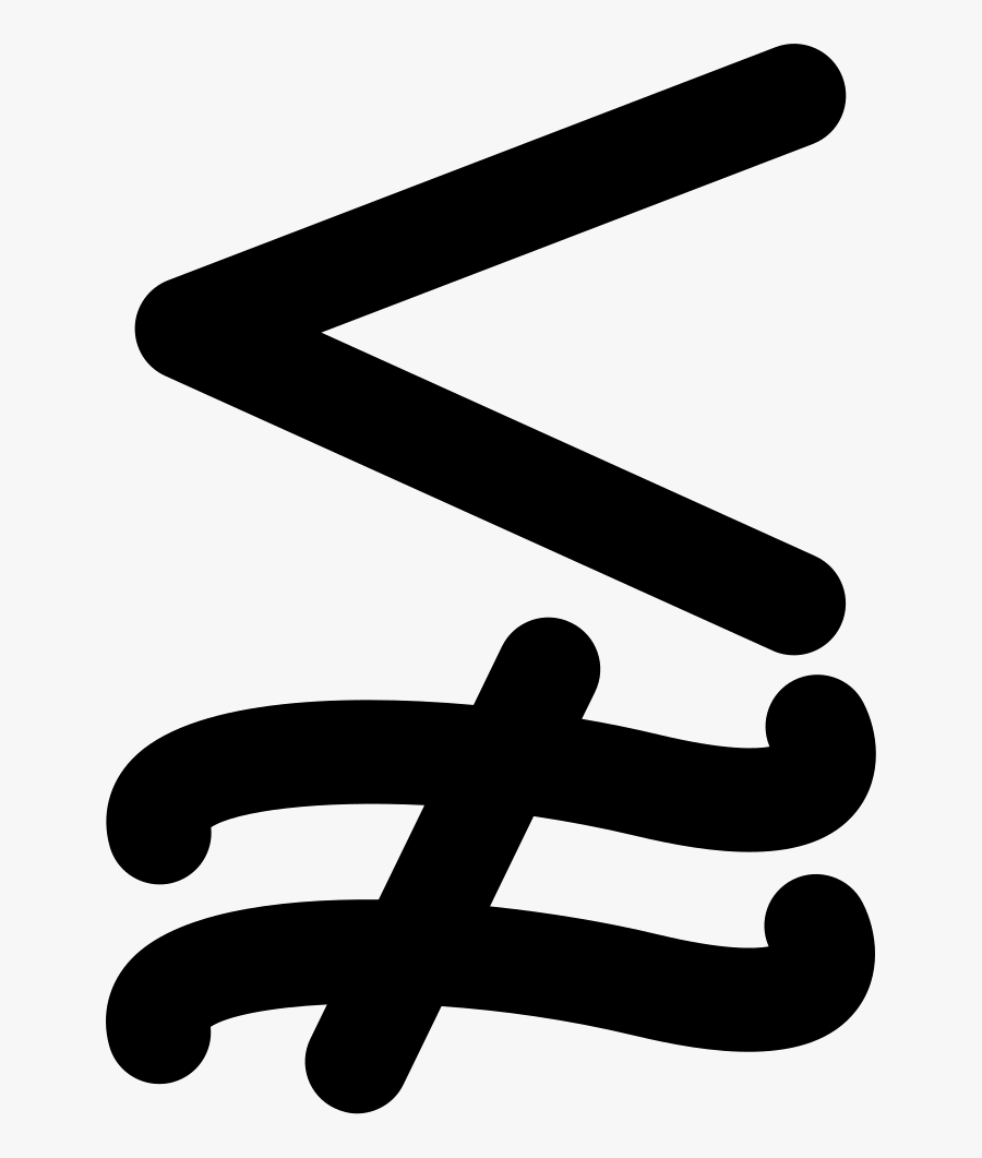 Transparent Equal Symbol Png - Less Or Approximately Equal, Transparent Clipart
