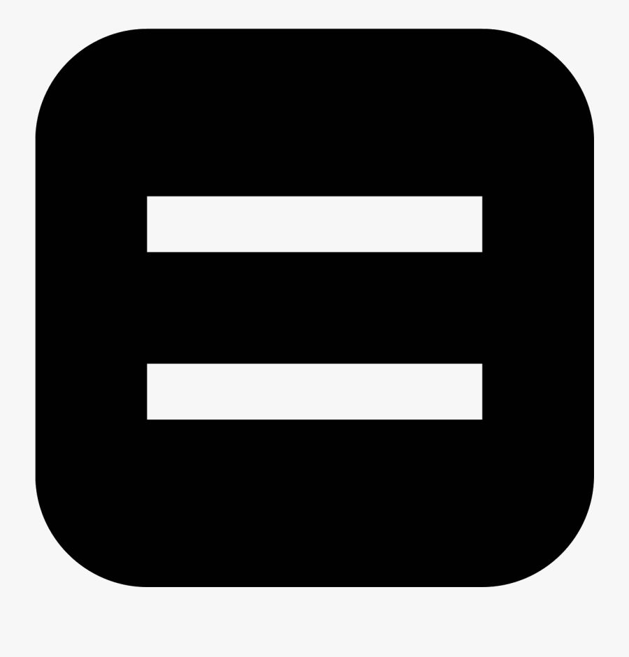 Equals Png - Equal Sign On Black Background, Transparent Clipart