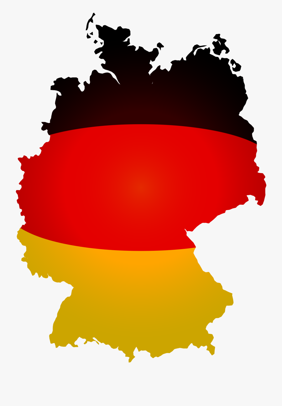 Wallpaper - Germany Map With Flag, Transparent Clipart