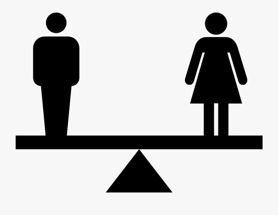 Gender Inequality In The Workplace - Free Male Female Icon, Transparent Clipart