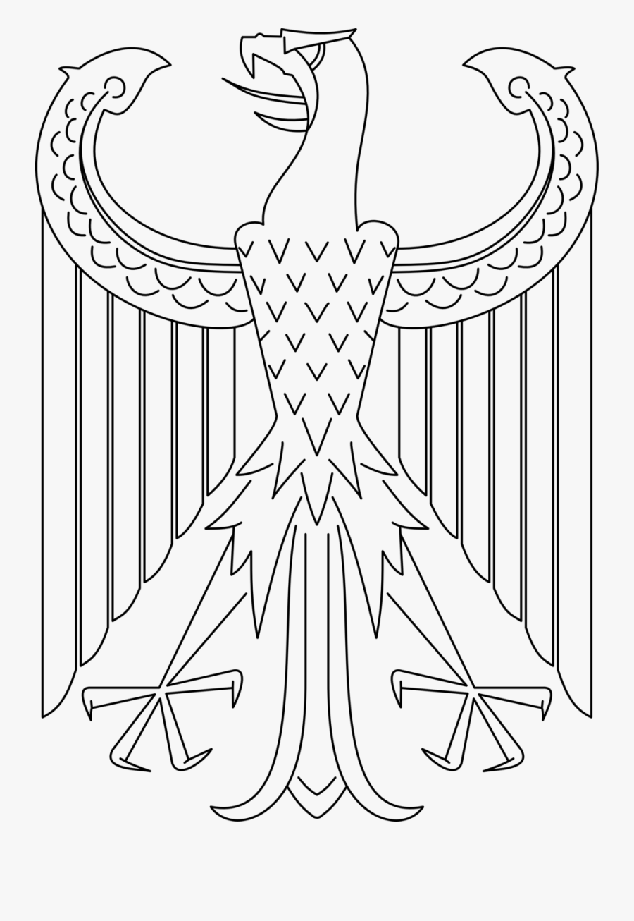German Imperial Eagle Drawing, Transparent Clipart