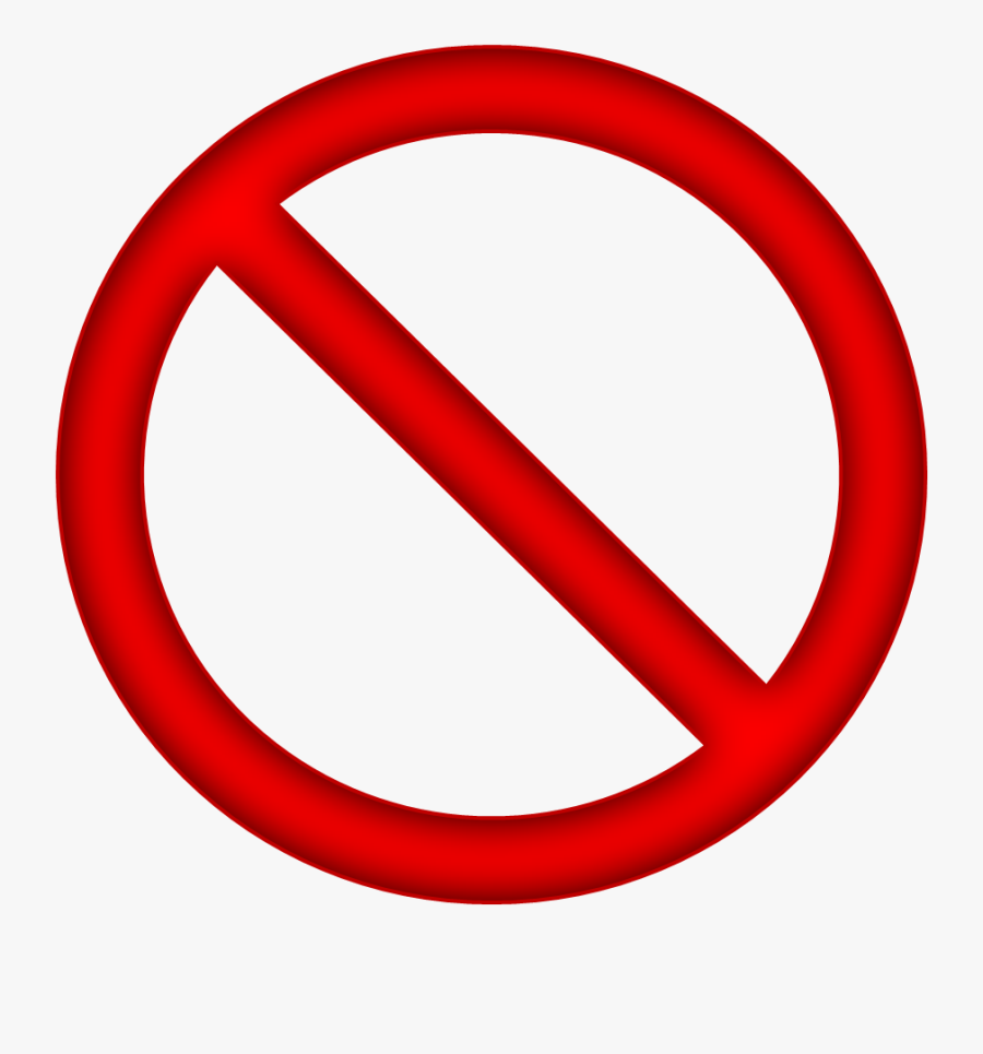 Not Symbol Png - Circle With Line Icon, Transparent Clipart