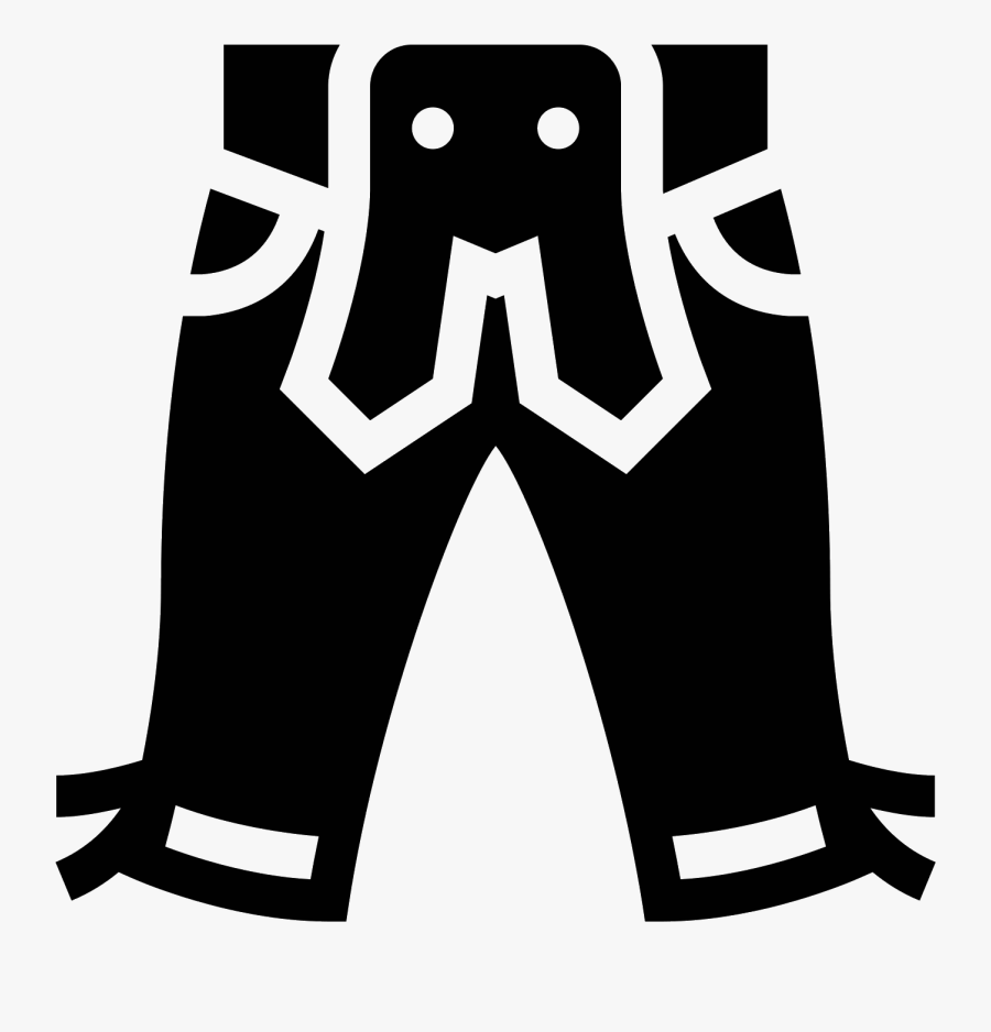 Filled Icon Free Download - Lederhose Icon, Transparent Clipart