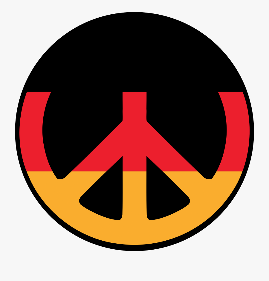 Flag Of Germany - Circle, Transparent Clipart