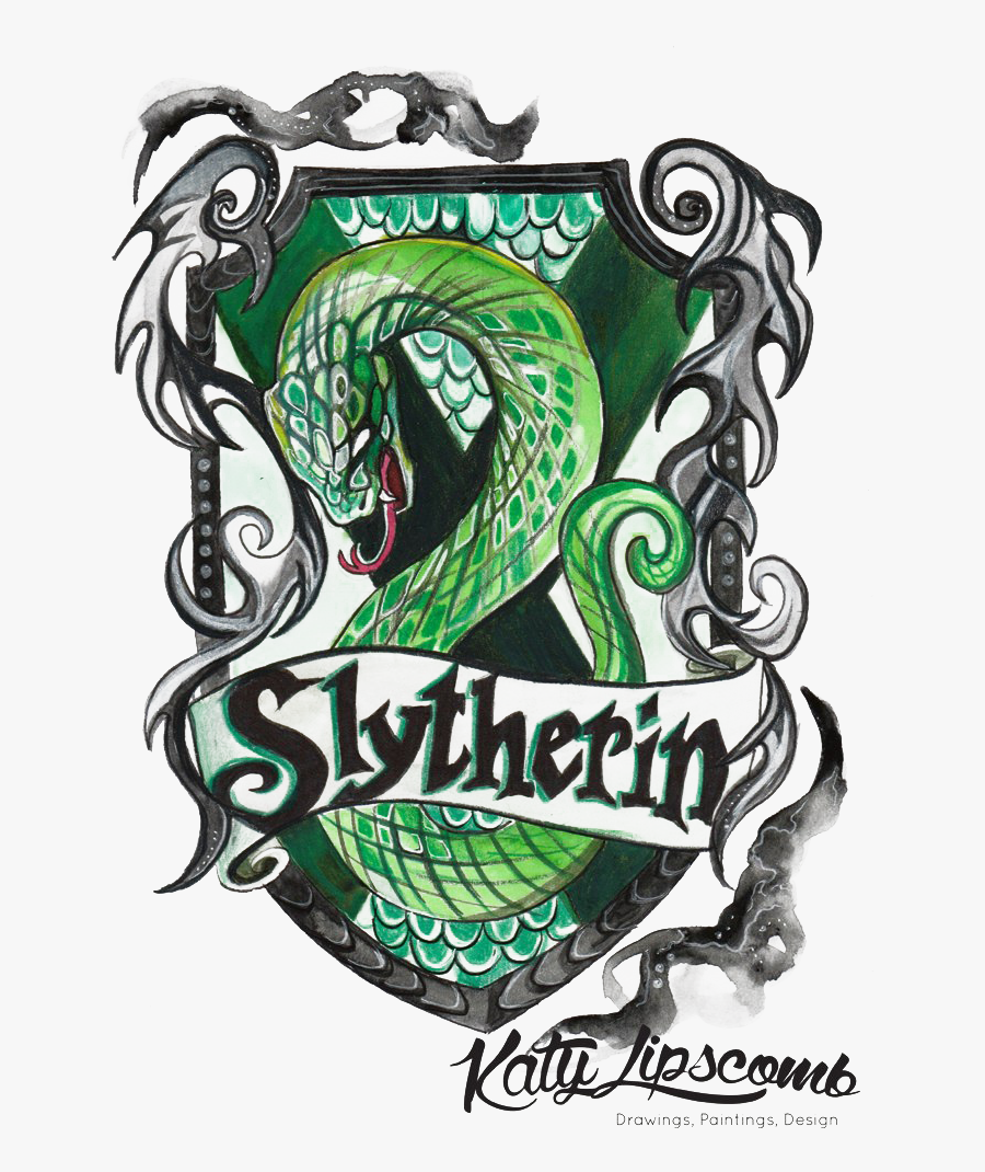 Transparent Hogwarts Clipart - Harry Potter House Crest Drawing, Transparent Clipart