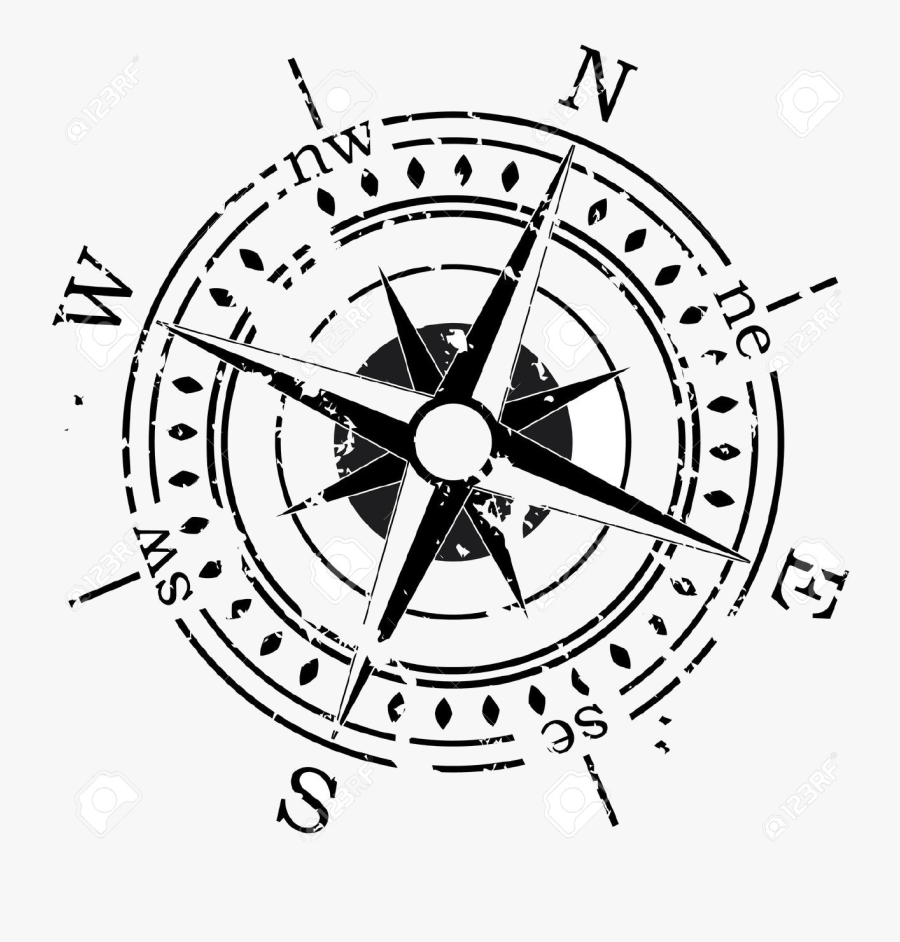 Compass Compass Clipart Boulder Valley Unitarian Universalist - Grunge Compass Vector, Transparent Clipart