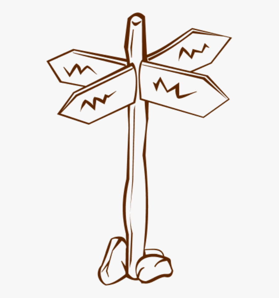 Direction Cliparts - Cross Roads Clipart, Transparent Clipart