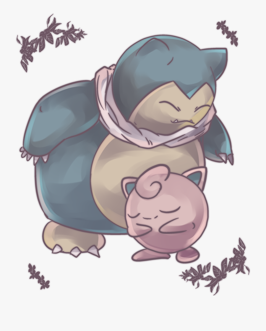 Transparent Moldy Cheese Clipart - Snorlax And Jigglypuff, Transparent Clipart