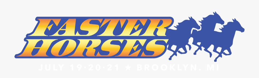Faster Horses Festival Logo, Transparent Clipart