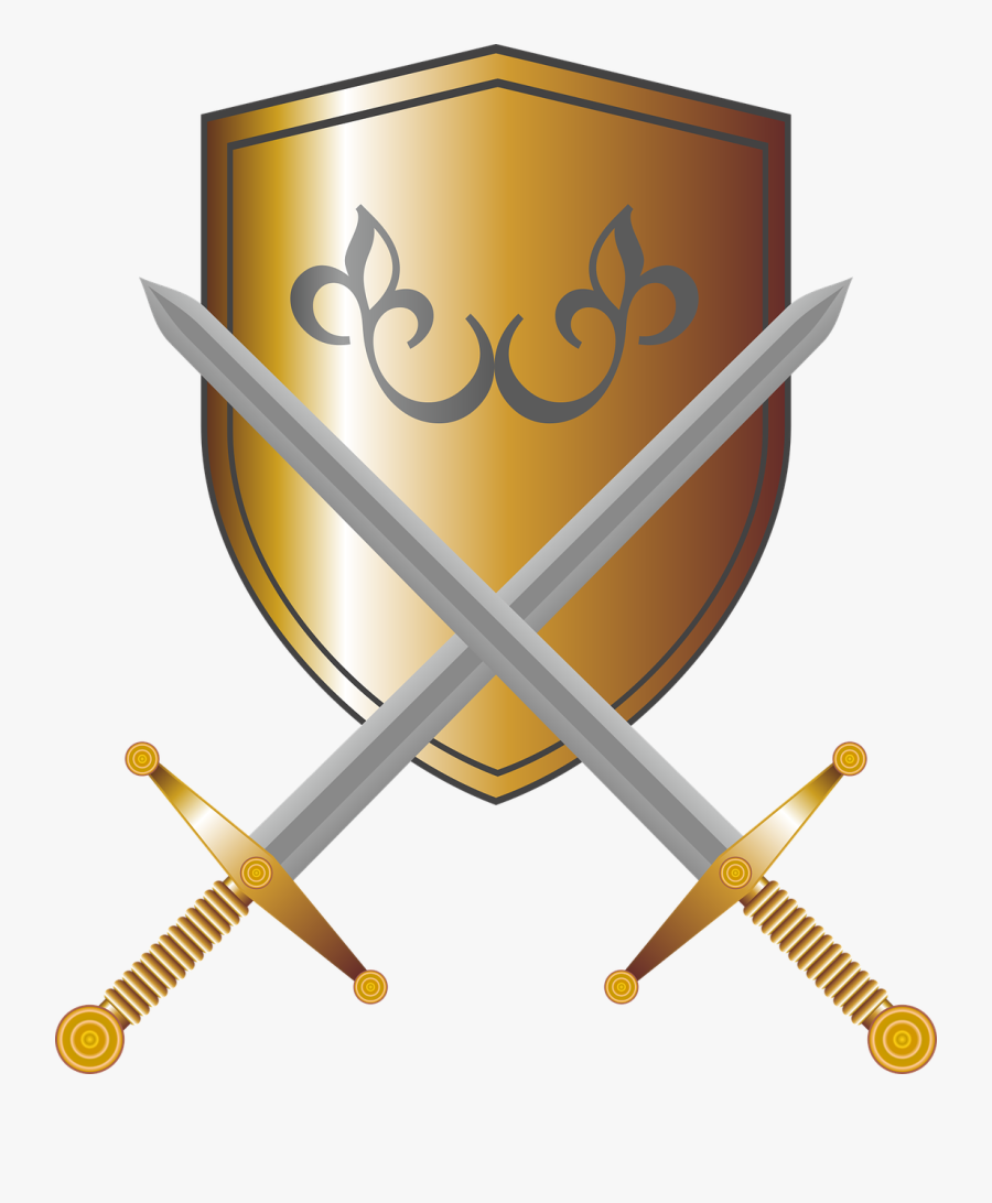 Swords Clipart Knight Sword - Medieval Knights Frame, Transparent Clipart