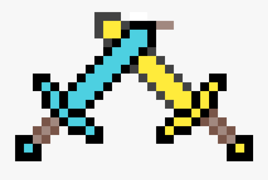 Minecraft Swords Png - Minecraft Golden Sword Png, Transparent Clipart