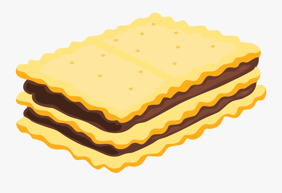 Sandwich Biscuit With Chocolate Png Clipart Picture - Clip Art Biscuit Png, Transparent Clipart
