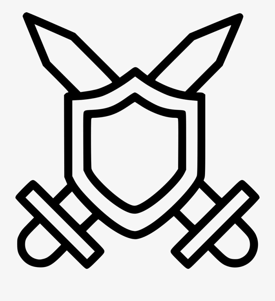 Swords Crossed Shield Comments - Sword And Shield Image Free, Transparent Clipart