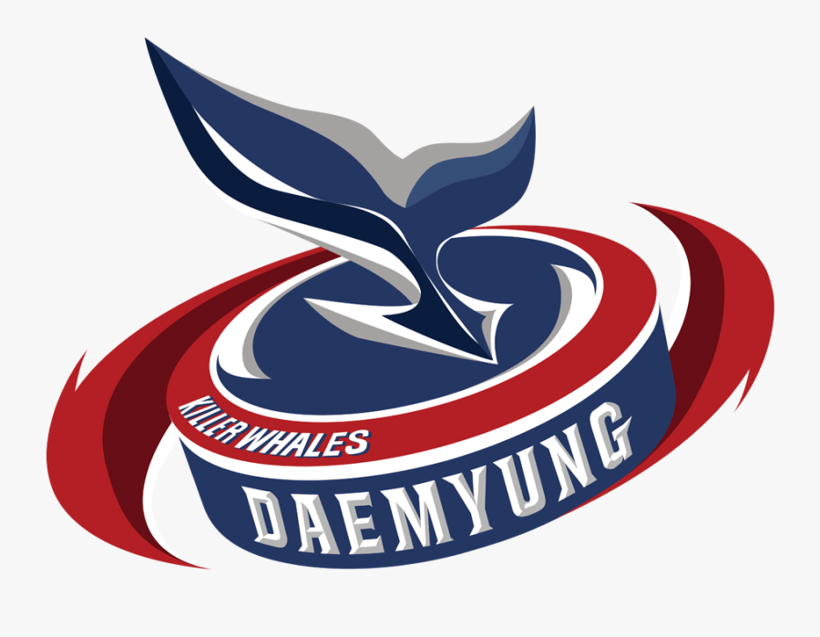 Daemyung Killer Whales Logo, Transparent Clipart