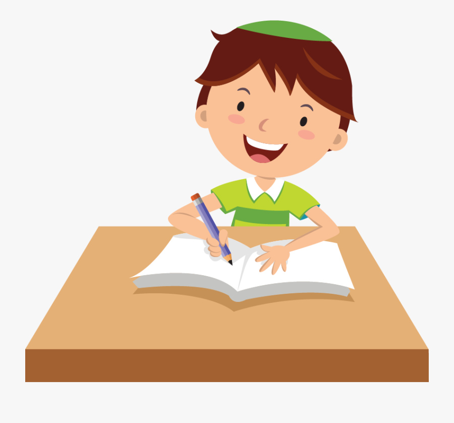 Play Verbs And He - Kids Writing Cartoon, Transparent Clipart