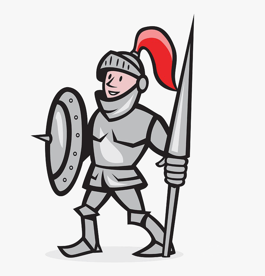 Transparent Knight Png - Knight Cartoon, Transparent Clipart