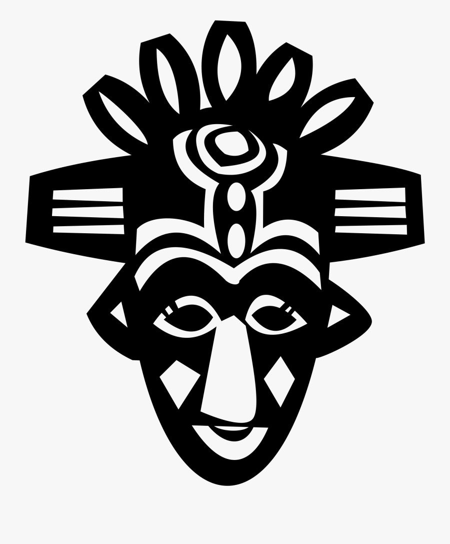 Drawing At Getdrawings Com Free For Personal - African Masks Black And White, Transparent Clipart