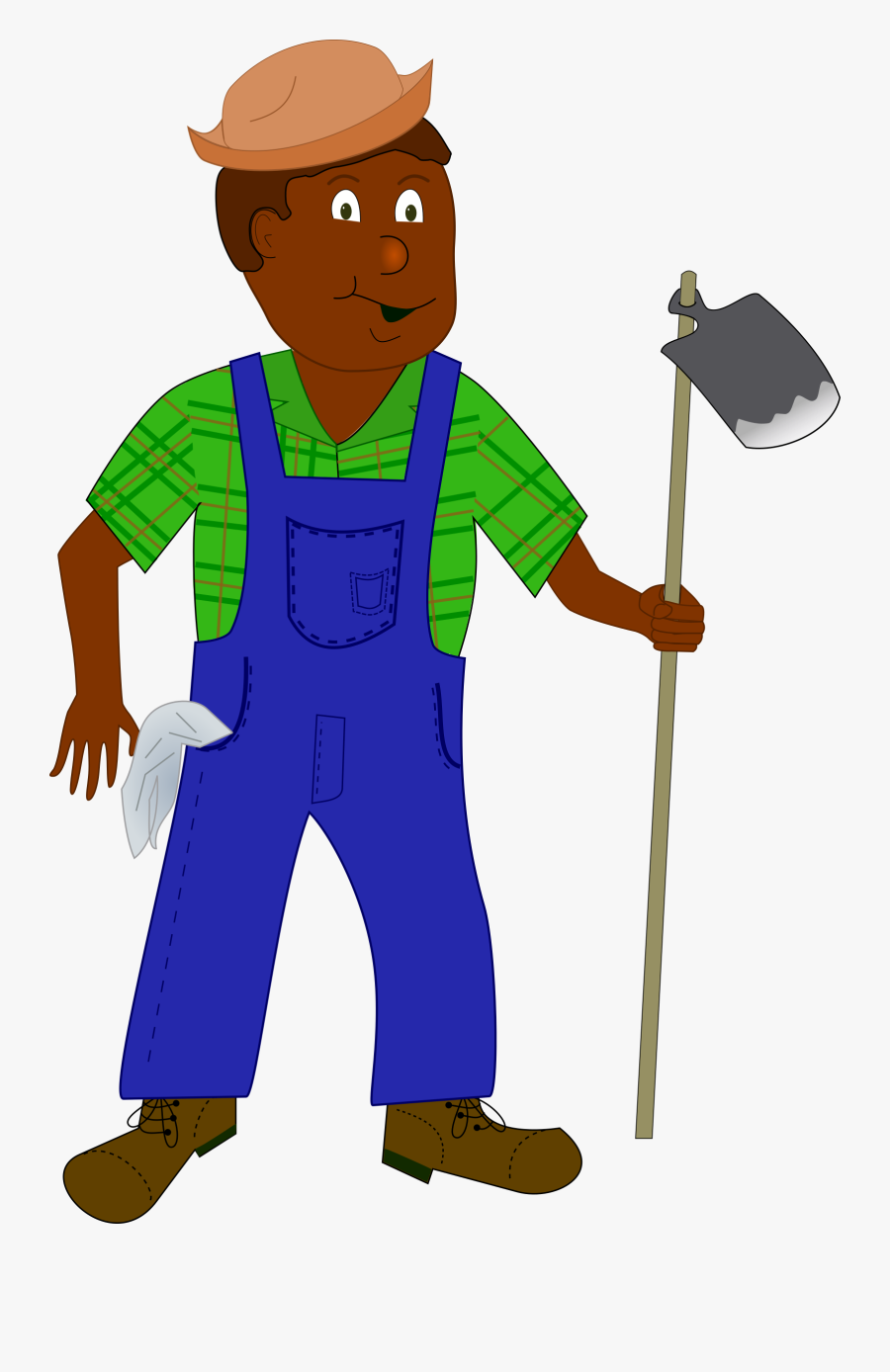 Image Library Stock African Farmer Big Image - Transparent Background Cartoon Farmer, Transparent Clipart