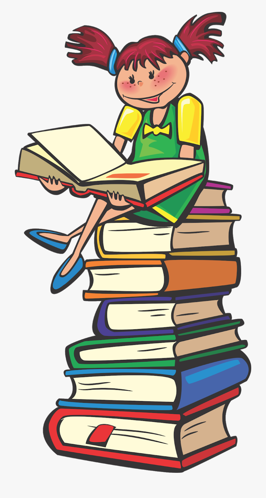 School Students Vector, Student Vector, Books Vector, - Pile Of Story Books, Transparent Clipart