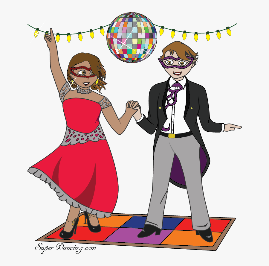 Superdancing We Teach Ballroom - Cartoon, Transparent Clipart
