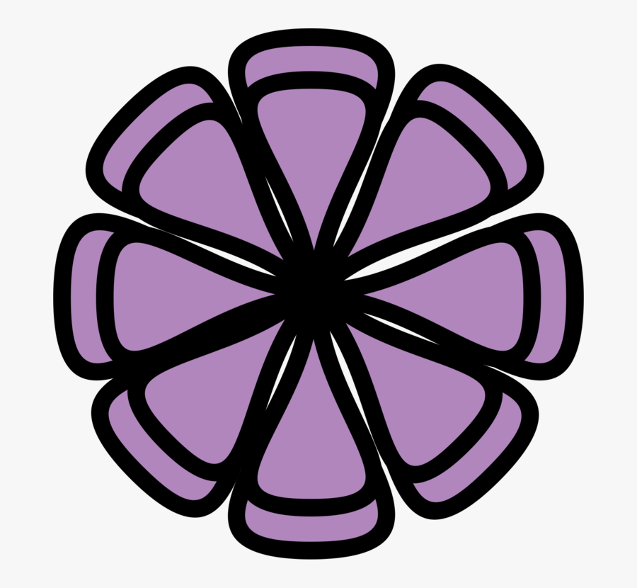 Flower,symmetry,purple, Transparent Clipart