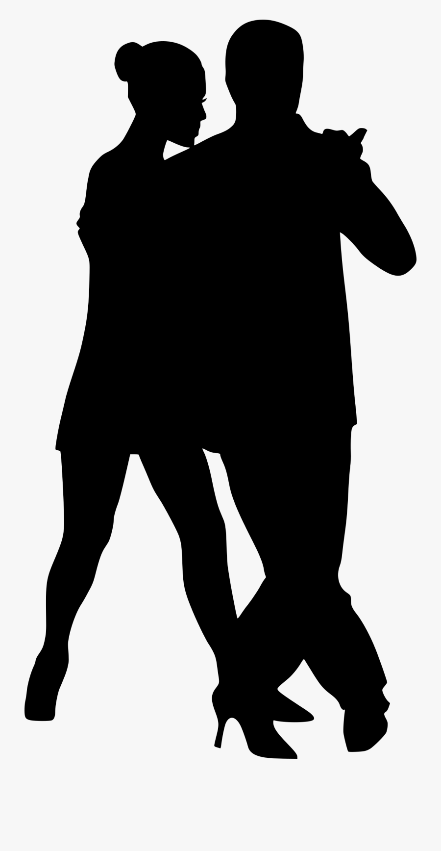 Silhouette Partner Dance Clip Art, Transparent Clipart