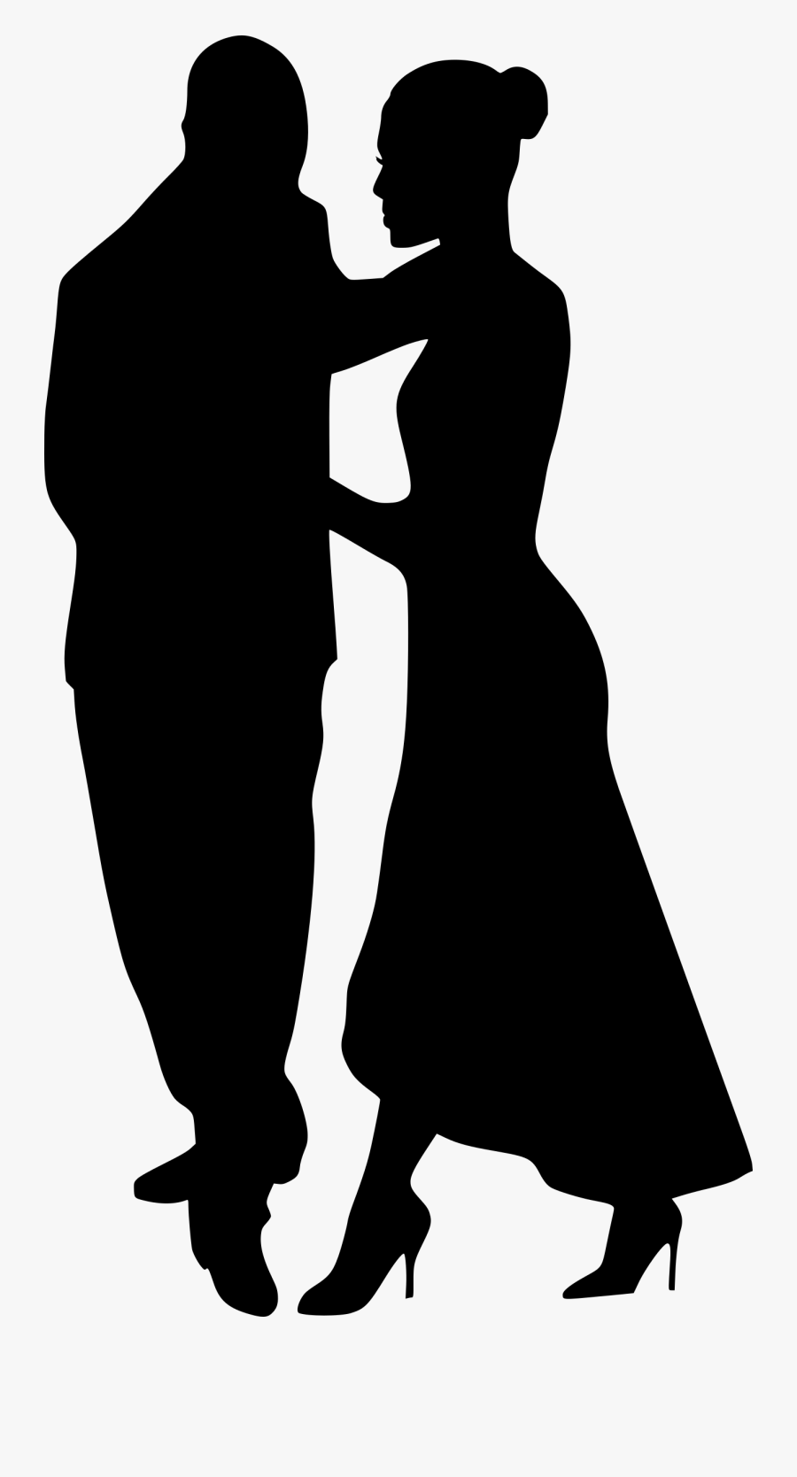 Standing,human Behavior,silhouette - African American Dancing Couples, Transparent Clipart