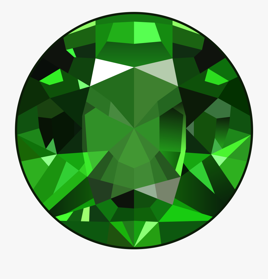 Diamond Emerald Gem Png Image - Emerald Png, Transparent Clipart